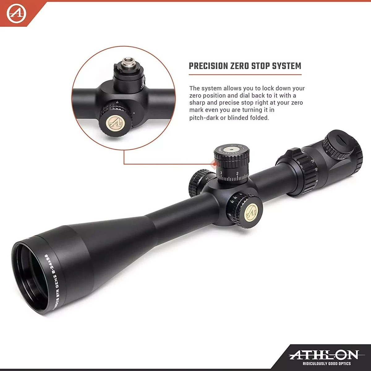 Athlon Argos BTR Gen2 8-34x56mm - APLR2 FFP IR MOA Riflescope
