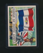 UNION OF SOUTH AFRICA 1956 TOPPS FLAGS OF THE WORLD #9