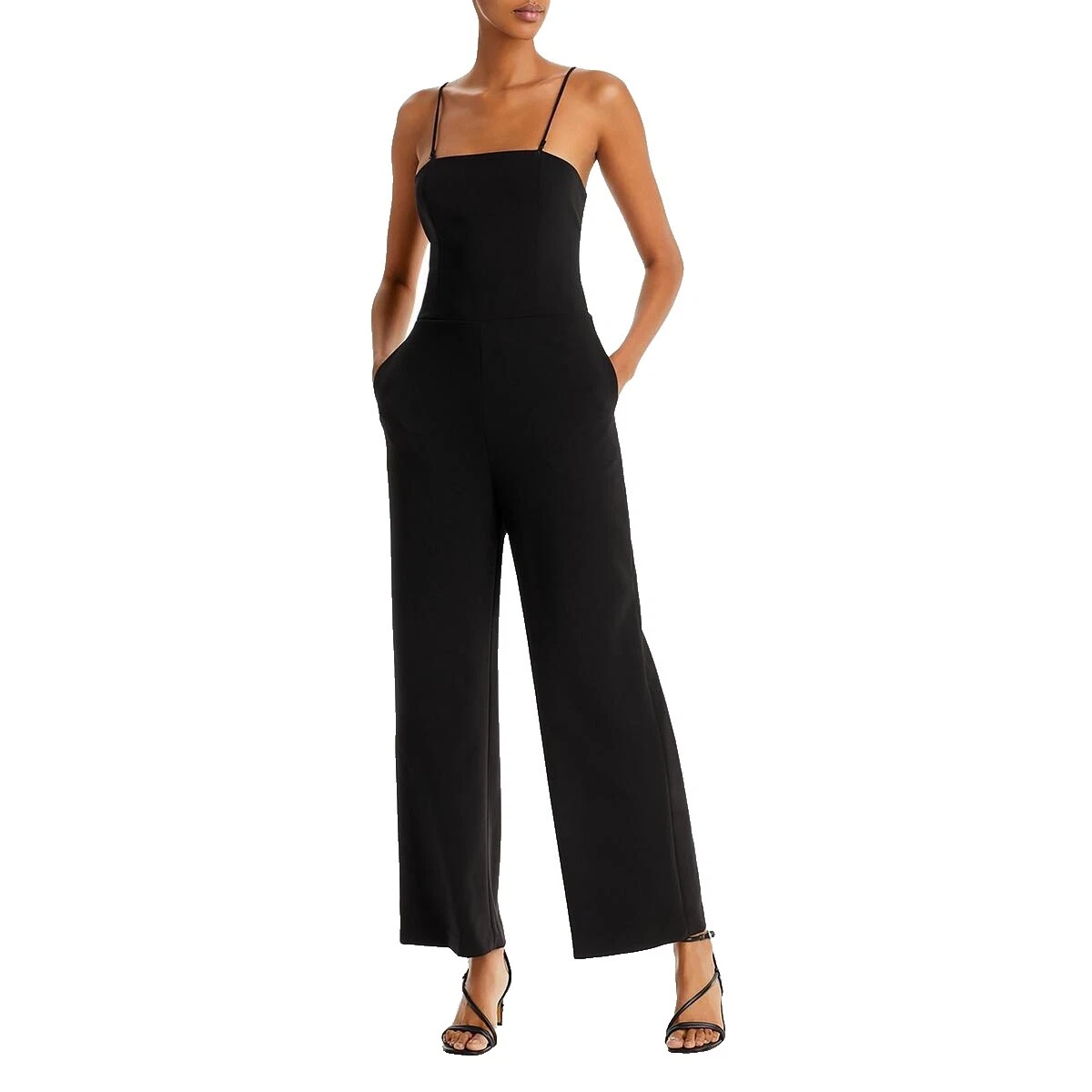 Черные комбинезоны и ромперы из полиэстера Aqua для женщин