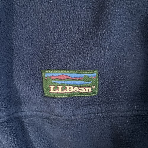 VTG LLBean Navy Aztec Polartec Fleece Windproof Series 1000 Size Large/XL? Read - Picture 2 of 10