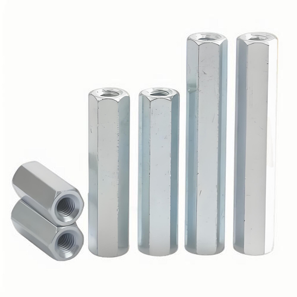 Coupling Kit High Hex Connecting Nuts - Zinc Plated Long Threaded Rod ...