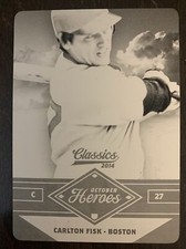 Carlton FISK 2014 Panini Classics Black Printing Plate #7 1/1 Red Sox HOFer