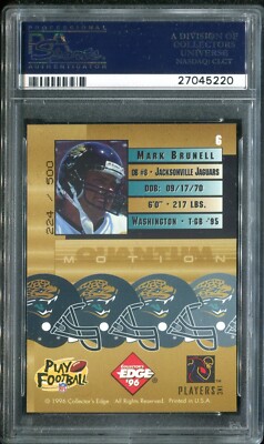 PSA 10 1996 Collector's Edge Quantum Motion Foil #6 Mark
