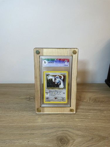 Da 1-3 Carte Pokemon Espositore Display Plexiglas Legno Gradata Psa/Graad+ Stand - Imagen 11 de 16