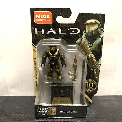  Halo Heroes Mega Construx Pro Builders Series 10 Master Chief  Mini Figure GFT35 : Toys & Games