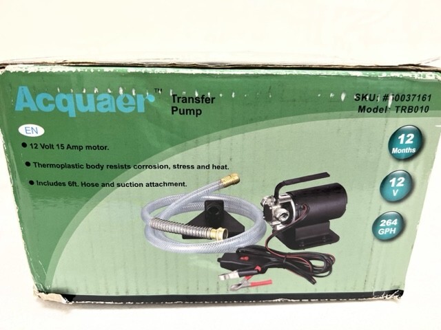 Water Transfer Pump DC 12V 1/10HP Portable Electric Water Removal Utility Pump w