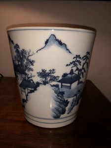 chinese Blue And White republic period porcelain Ice Bucket