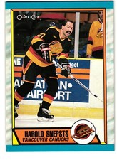 1989-90 O-Pee-Chee #286 Harold Snepsts Vancouver Canucks