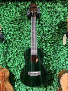 Kamehameha Ukulele KC-21 Green Concert Solid Top Mahogany High Gloss