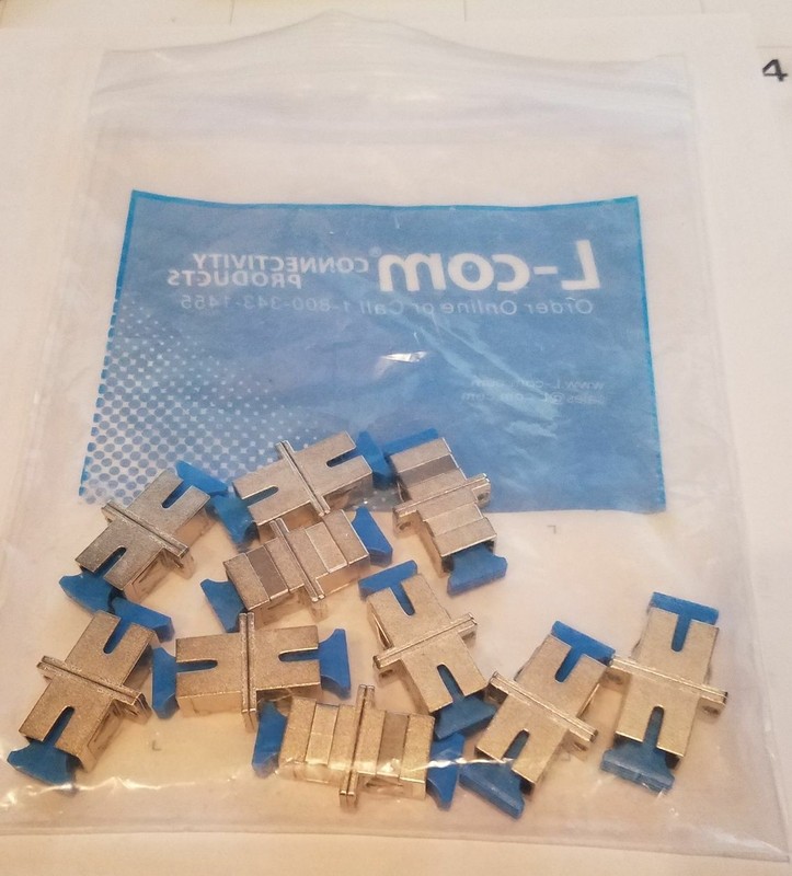 Fiber Optic Coupler (SC/SC) L-com FOA-002MA Lot of (10)