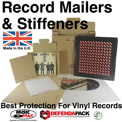 12'' LP Vinyl Alben 7'' Singles Ultimative Schallplatten Versandtaschen Versteifungen Blöcke MusicMax