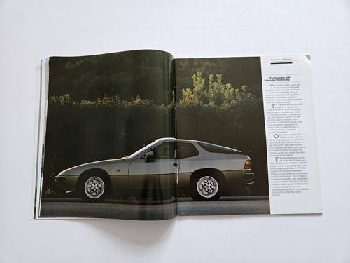 PORSCHE 924S SALES BROCHURE 1985 1986 - Picture 4 of 12