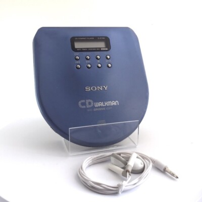 Vintage Sony DE700 Walkman Personal CD Player ESP2 - Blue (D-E700