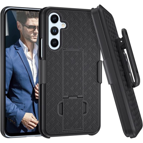 Pour Samsung Galaxy S24 Ultra/S24+/S24 Coque Premium 3 en 1 Combo Clip Ceinture Étui - Photo 25 sur 29