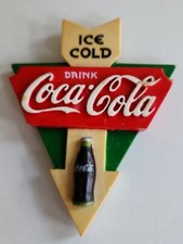 Drink Coca-Cola Magnet Rubber Ice Cold Arrow 1996 Vintage Kitchen Refrigerator