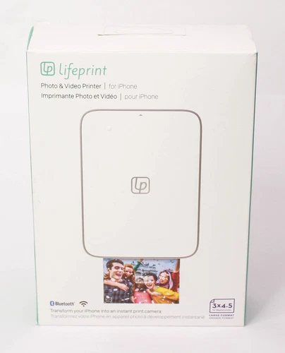 Lifeprint 3x4.5 Portable Photo Et Video Imprimante pour Ios- Et Android-Geräte
