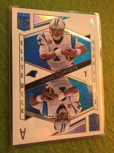 CAM NEWTON PRIZM PANTHERS REFRACTOR Panini 2018 Donruss Elite Deck - Picture 6 of 12