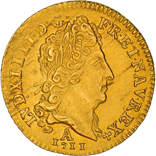 [#908621] Monnaie, France, Louis XIV, 1/2 Louis d'or au soleil, 1/2 Louis d'or,  - Imagen 1 de 2