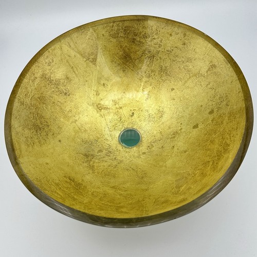 Salvatore Polizzi signiertes Kunstglas zeitgenössische Fußglasschale - Bild 3 von 6