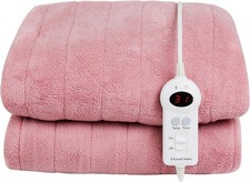 Image of Russell Hobbs RHHT1004PNK Electric Blanket Heated Microfleece Throw Digital Pink