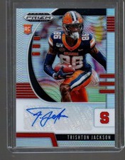 Trishton Jackson 2020 Panini Prizm Silver Prizm Auto 286 RC Rams