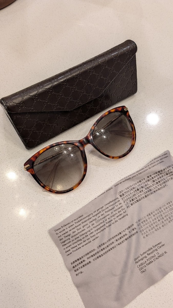 GUCCI Bamboo Tortoise Brown Womens Sunglasses. Gucci Bamboo Sunglasses | Shopbop main image 3