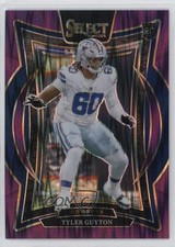 2024 Panini Select Concourse Purple Shock Prizm 225/360 Tyler Guyton #69 1ce5