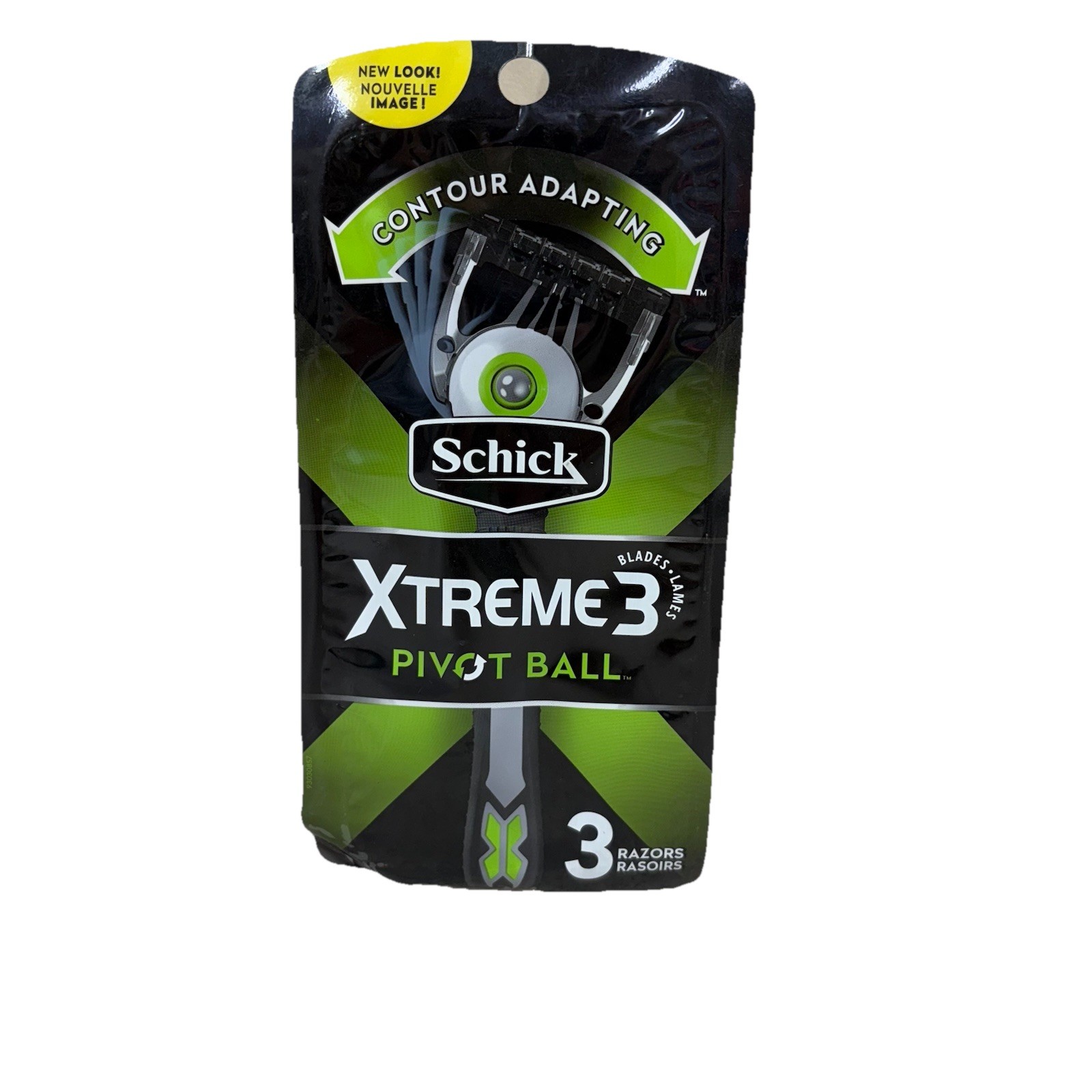 Schick Men's 3 Disposable Razors Extreme 3blades Pivot Ball Contour Adapting