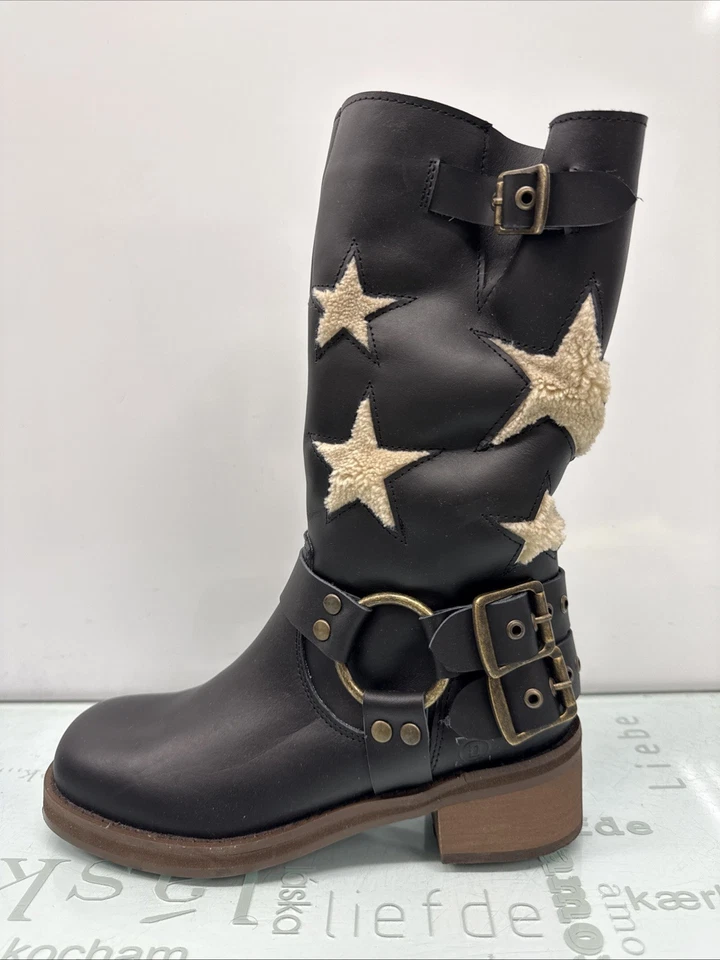 Botas Dingo Star Mid Color Negro Mujer Talla 7, Usadas. Foto 2 de 4