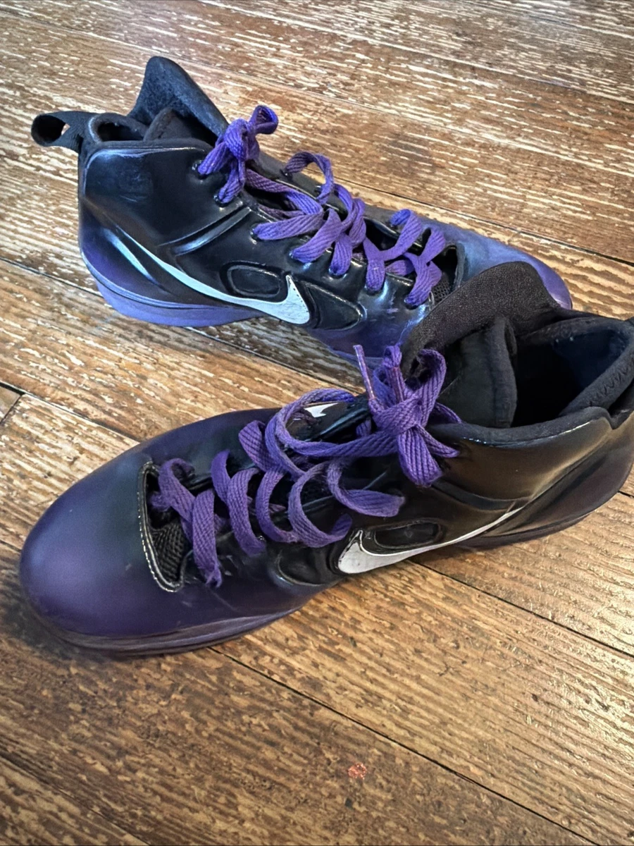 Nike Zoom Kobe 1 ‘Black Out’ Basketball Sneakers Black Purple White Mens Size 10 Size 10 - Nike Zoom Kobe 1 Protro 2018 Black Out for sale  main image 4