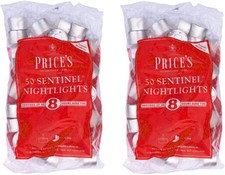 Tea Lights 8 Hour Long Burn Night Candles Unscented Tealights Nightlight 100