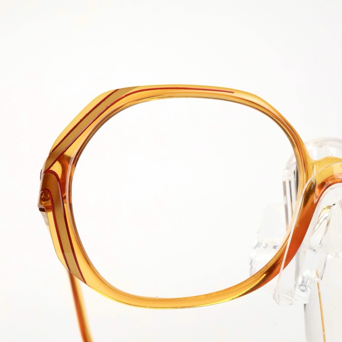 70年代　Christian Dior オレンジ クリームサングラス ケース付き Vintage 1970s Christian Dior Sunglasses Lense Gold Red Yellow