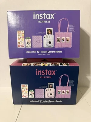 FUJIFILM Instax Mini 12 Instant Film Camera Holiday Bundle Pastel Blue / Purple - Image 1 of 4