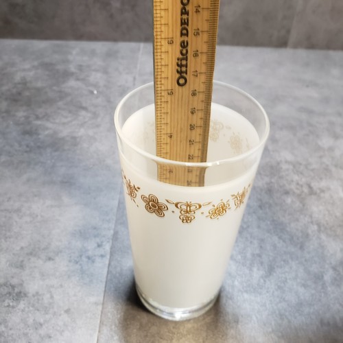 Vintage Corelle Butterfly Gold Tall Drinking Glasses Cocktail White Set of 3 - Picture 6 of 6