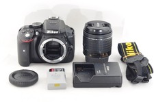 US duty paid Nikon D5300 DSLR Camera body w/18-55mm f/3.5-5.6 Lens Japan