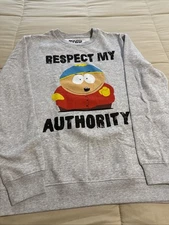 South Park Cartman   “Respect My Authority” Sz L Sweatshirt