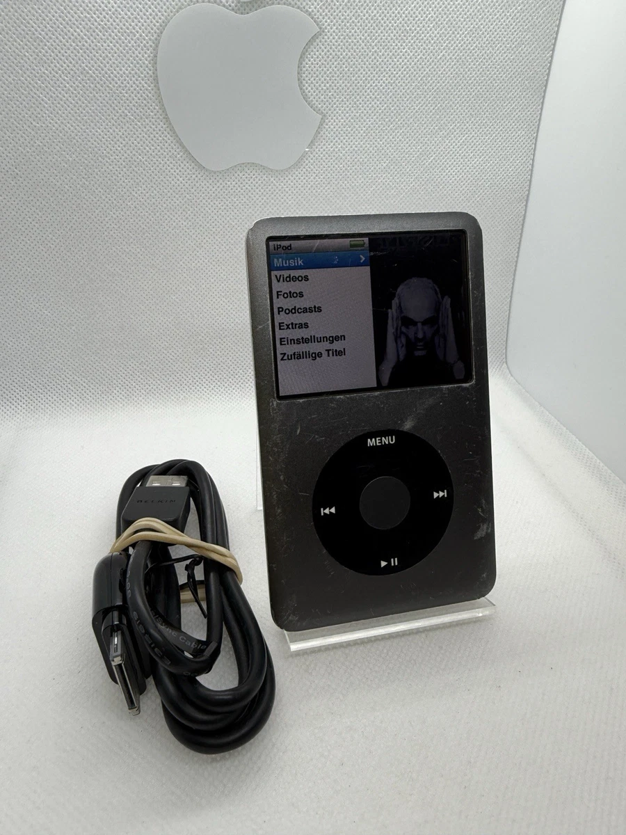 Apple iPod Classic 7. Generation Silber Grau 120GB gebrauchter Zustand #555