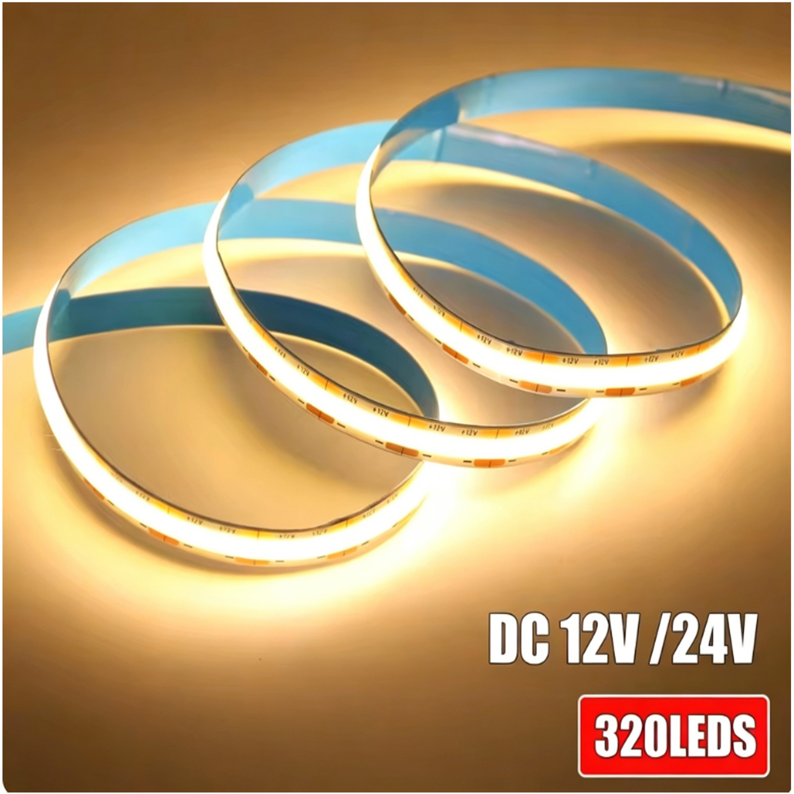 Striscia LED COB 5-20 m bianco freddo bianco caldo bianco neutro senza punti luce DHL