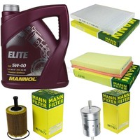 MANN-FILTER Inspektionspaket Mannol 5L Elite 5W-40 FüR Seat Toledo Ii 2.3 V5