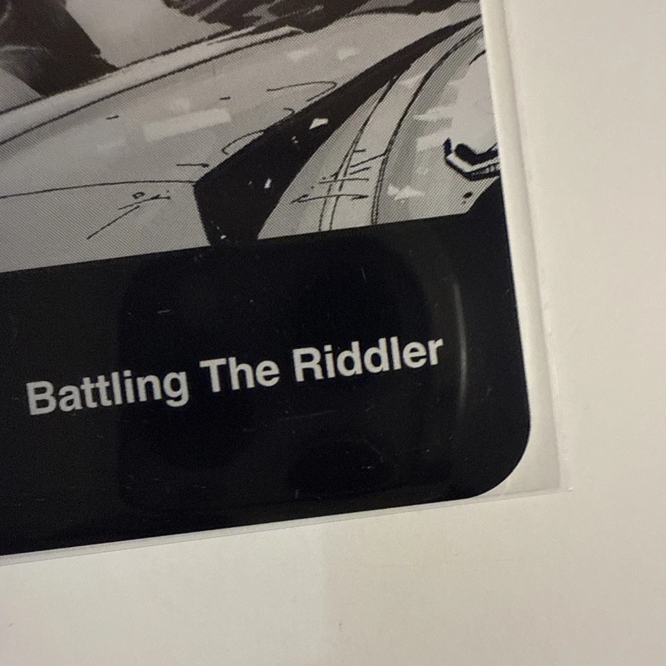 Battling the Riddler #46 2025 DC Batman Hush Essential BLACK PRINTING PLATE 1/1 - Image 4 of 4