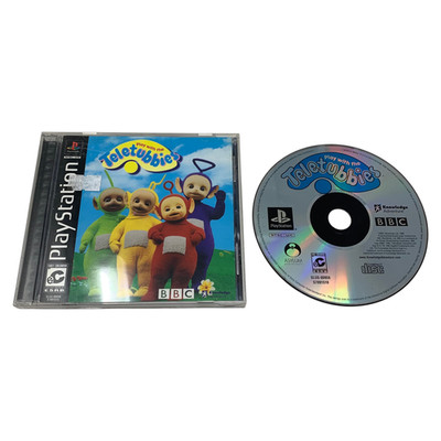 Vintage 2000 Play With the Teletubbies Sony PlayStation 1 PS1 Black Label Tested
