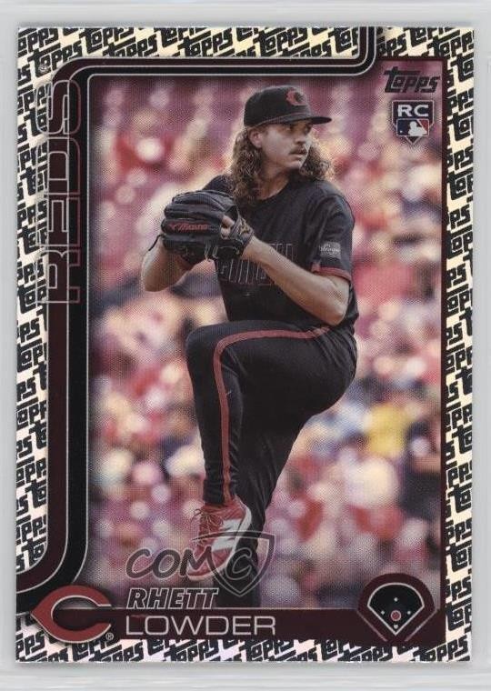 2025 Topps Series 1 Topps Foil Pattern Rhett Lowder #205 c6h