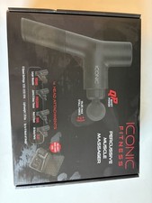 ICONIC FITNESS Percussive Massage Gun, 4 Head...