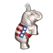 Old World Christmas Glass Blown Ornament for Christmas Republican Elephant