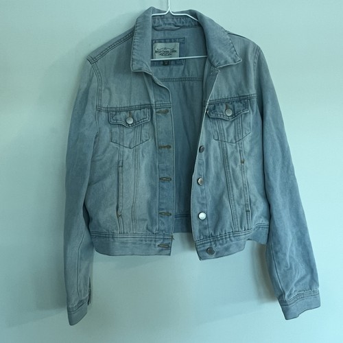 Damen Jeansjacke Ashley Vintage Charm Cropped Hellblau Denim Größe M