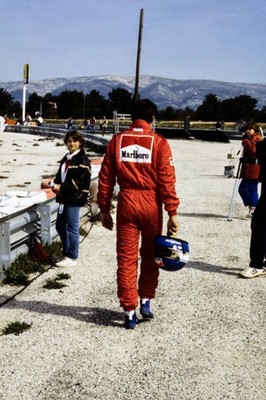 Patrick Tambay French GP at Circuit Paul Ricard April 17 1983 Le C- Old Photo 3
