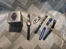 Garmin FENIX 5 47mm Fitness Multisport GPS Watch With Bands Works Black Unisex