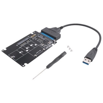 M.2 NGFF MSATA to USB 3.0 Adapter Converter Reader Card with  Cable7502