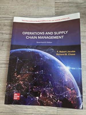 Operations & Supply Chain Management ISE by Richard B. Chase & F. Robert Jacobs 