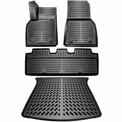 3D Gummimatten & Kofferraumwanne Set für TESLA MODEL Y 